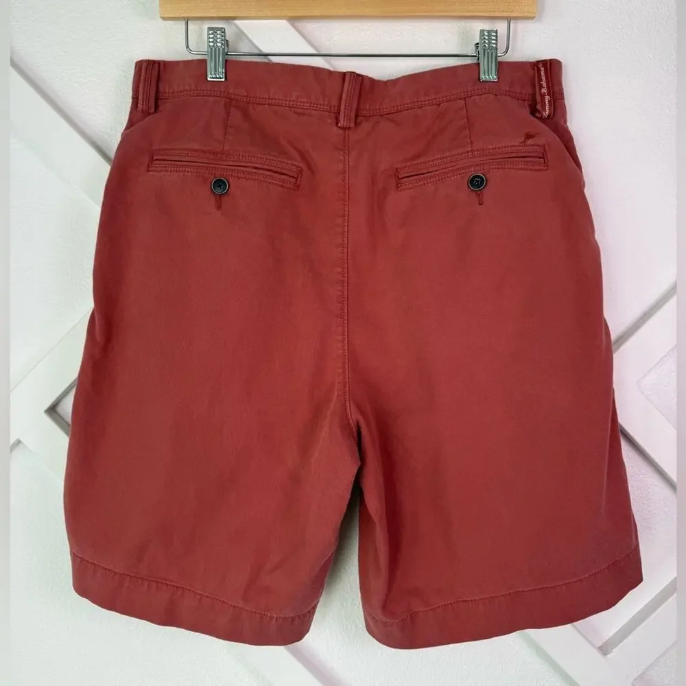 Tommy Bahama Flat-Front Straight Fit Stretch Sateen 9” Inseam Boracay Short 33
